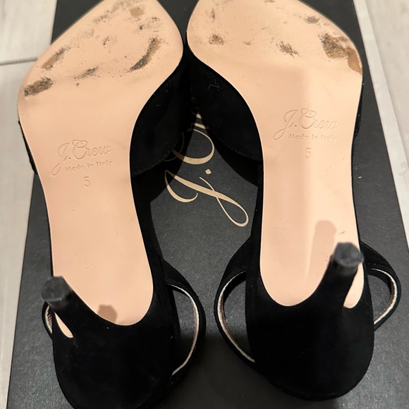 Jcrew sling back pumps in black suede. Size 5. - Picture 6 of 6